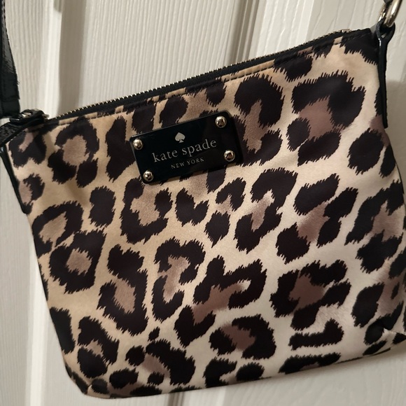 Kate Spade Leopard Vinyl Small Crossbody Bag - Picture 2 of 7